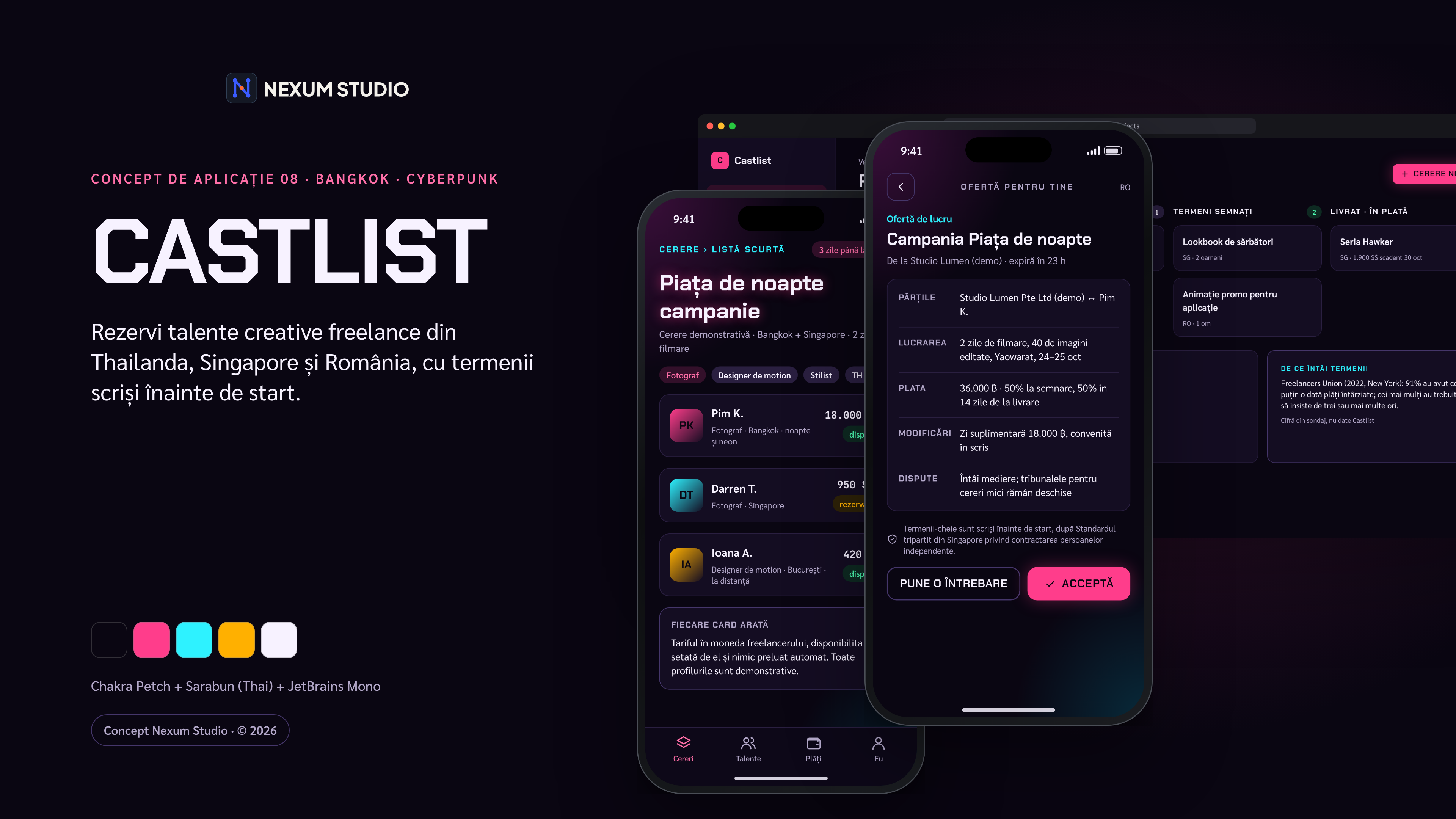 CASTLIST: ecrane cheie în rame de dispozitiv