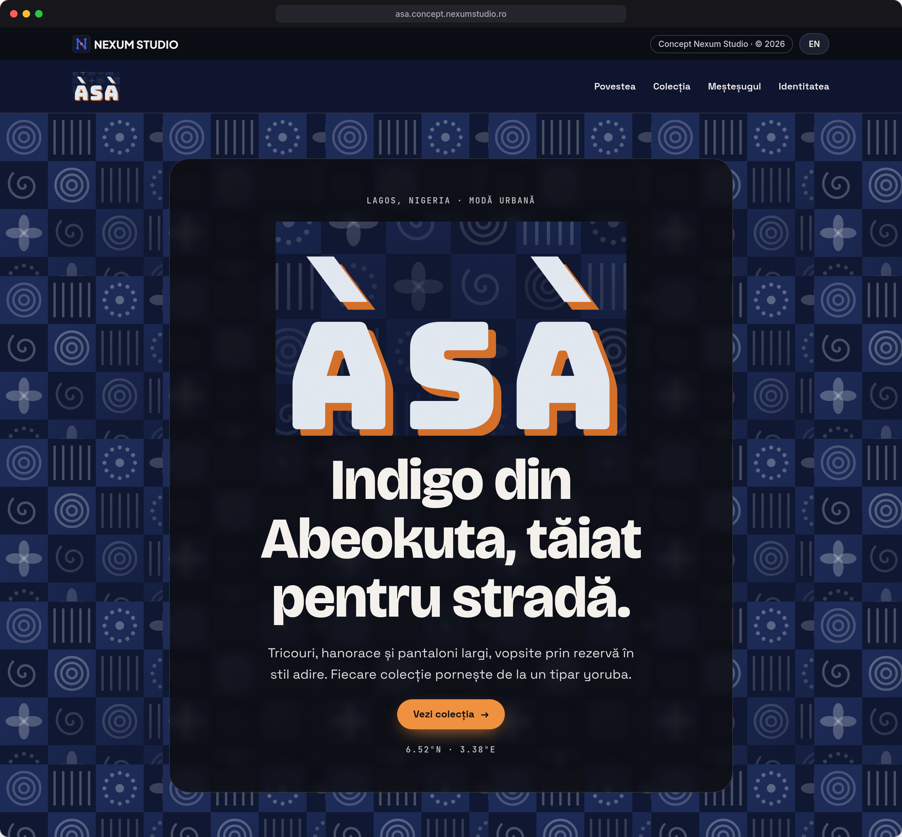 ÀṢÀ: Prima secțiune, desktop