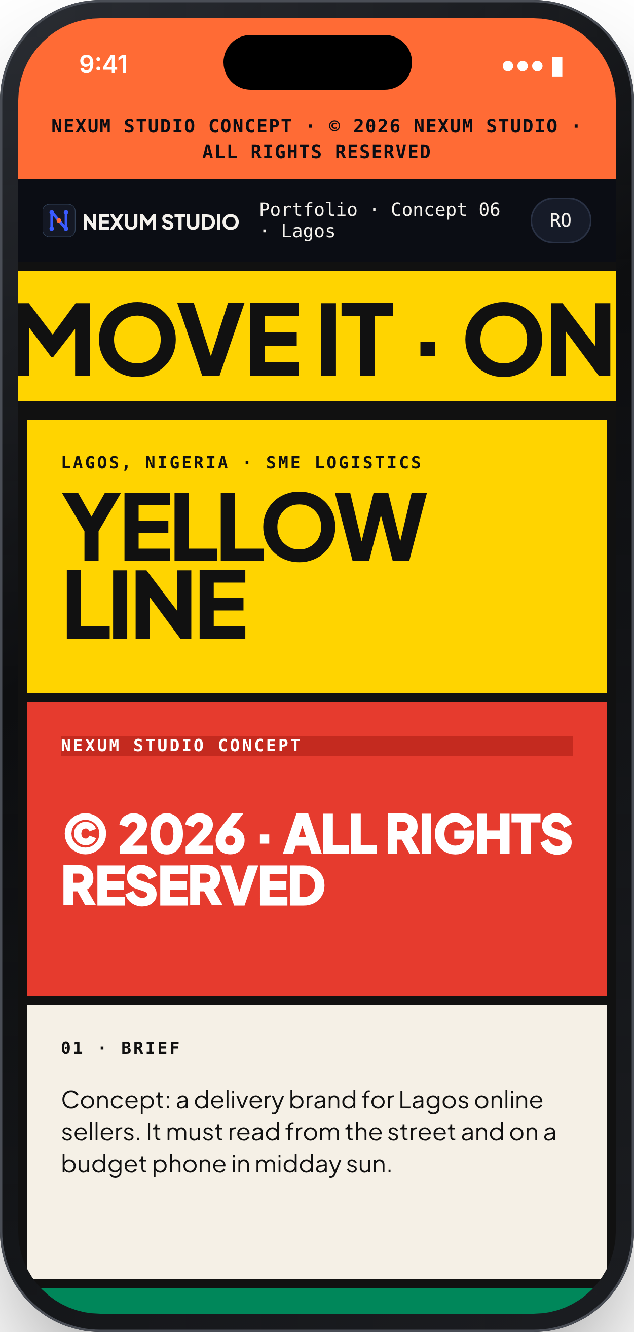 YELLOWLINE: First fold, phone