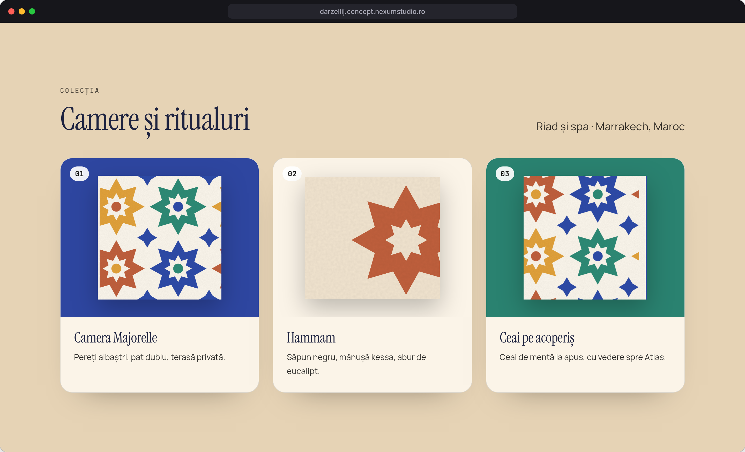 DAR ZELLIJ: Colecția, desktop