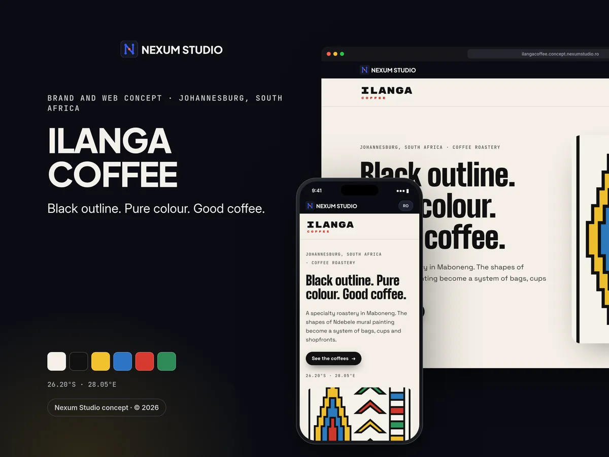 Planche de marque ILANGA COFFEE