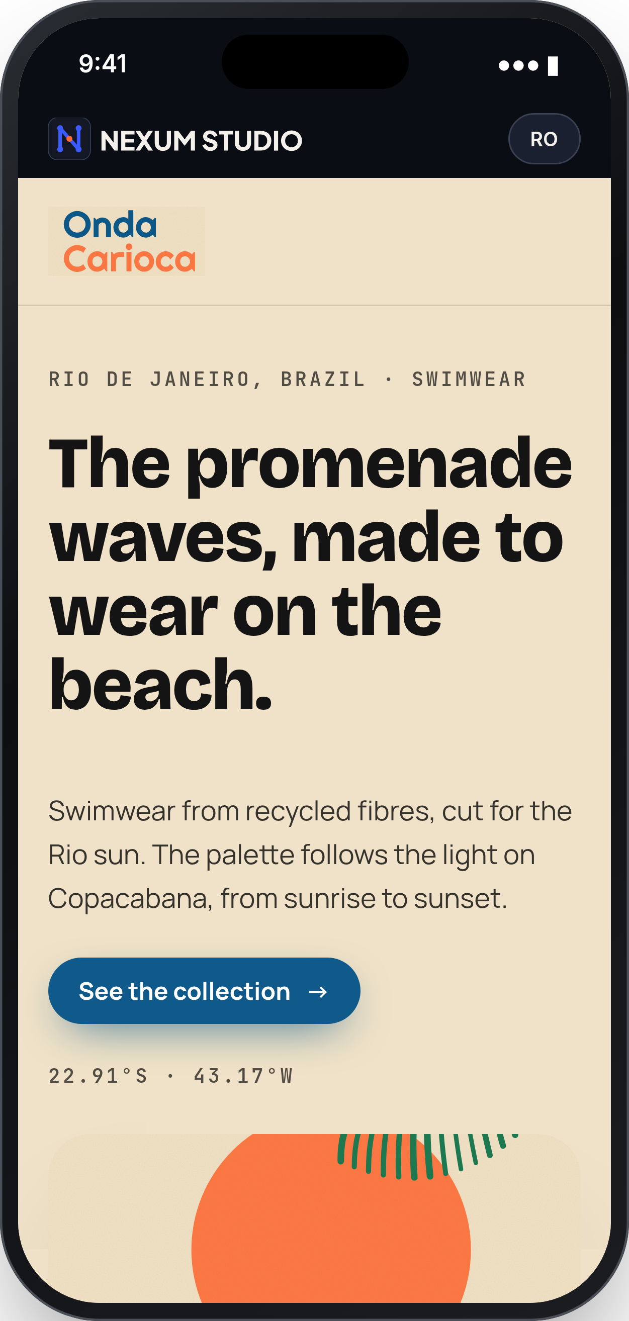 ONDA CARIOCA: First fold, phone