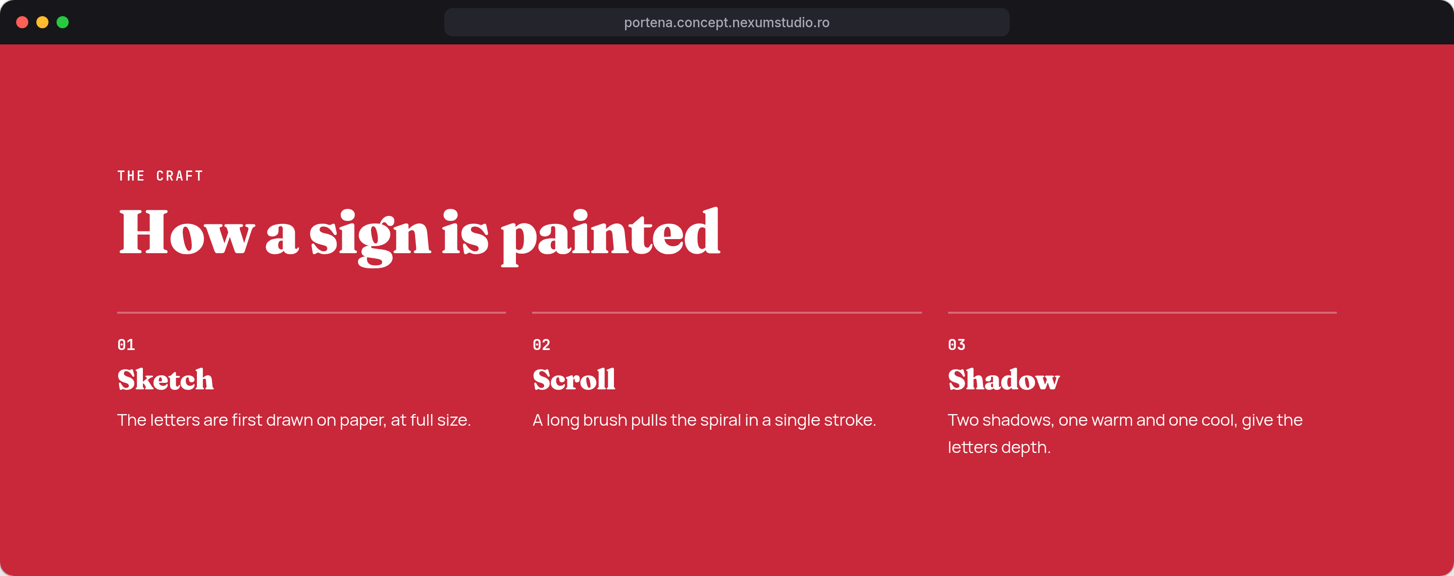 PORTEÑA: The craft, desktop