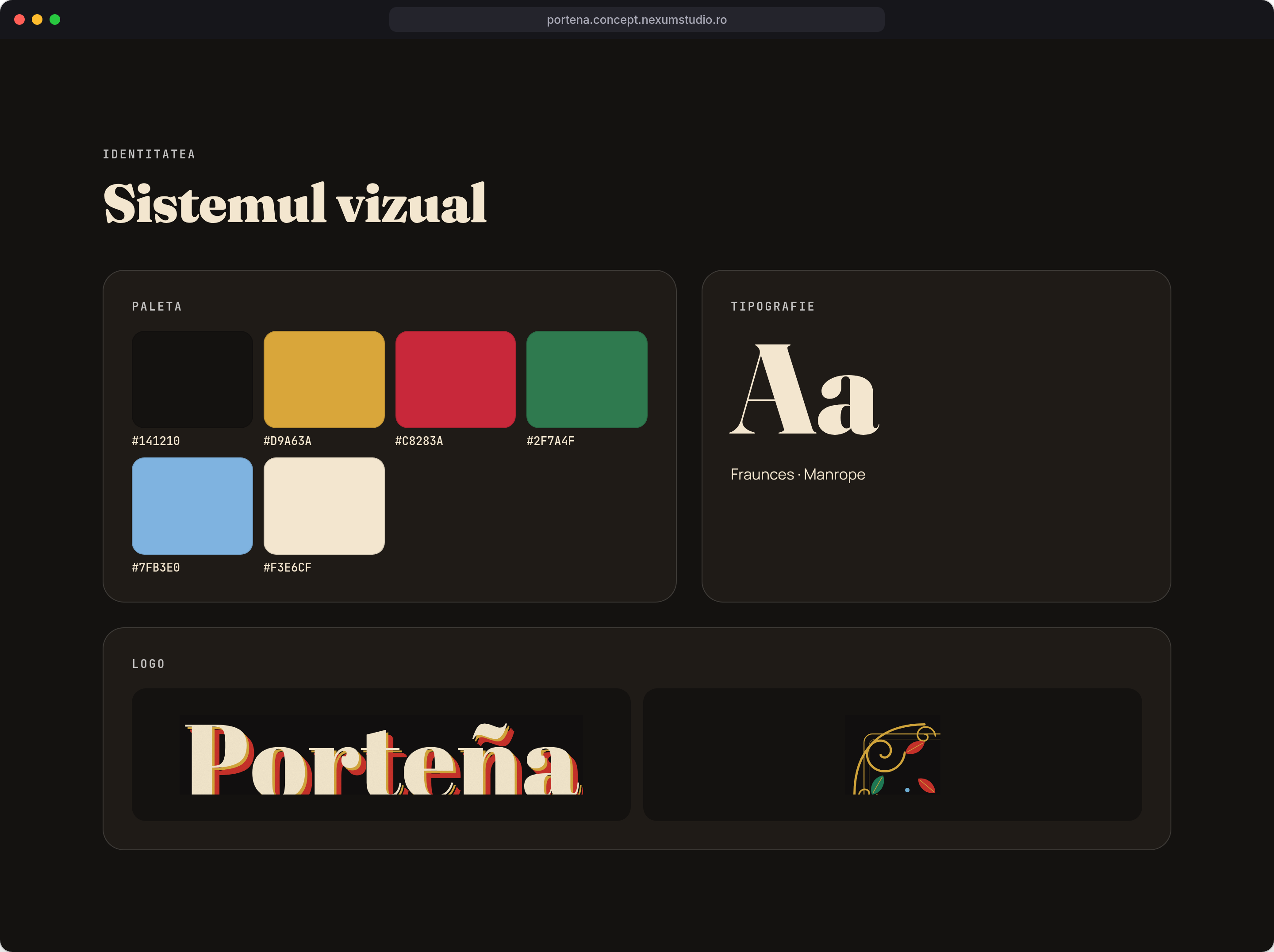 PORTEÑA: Identitatea, desktop