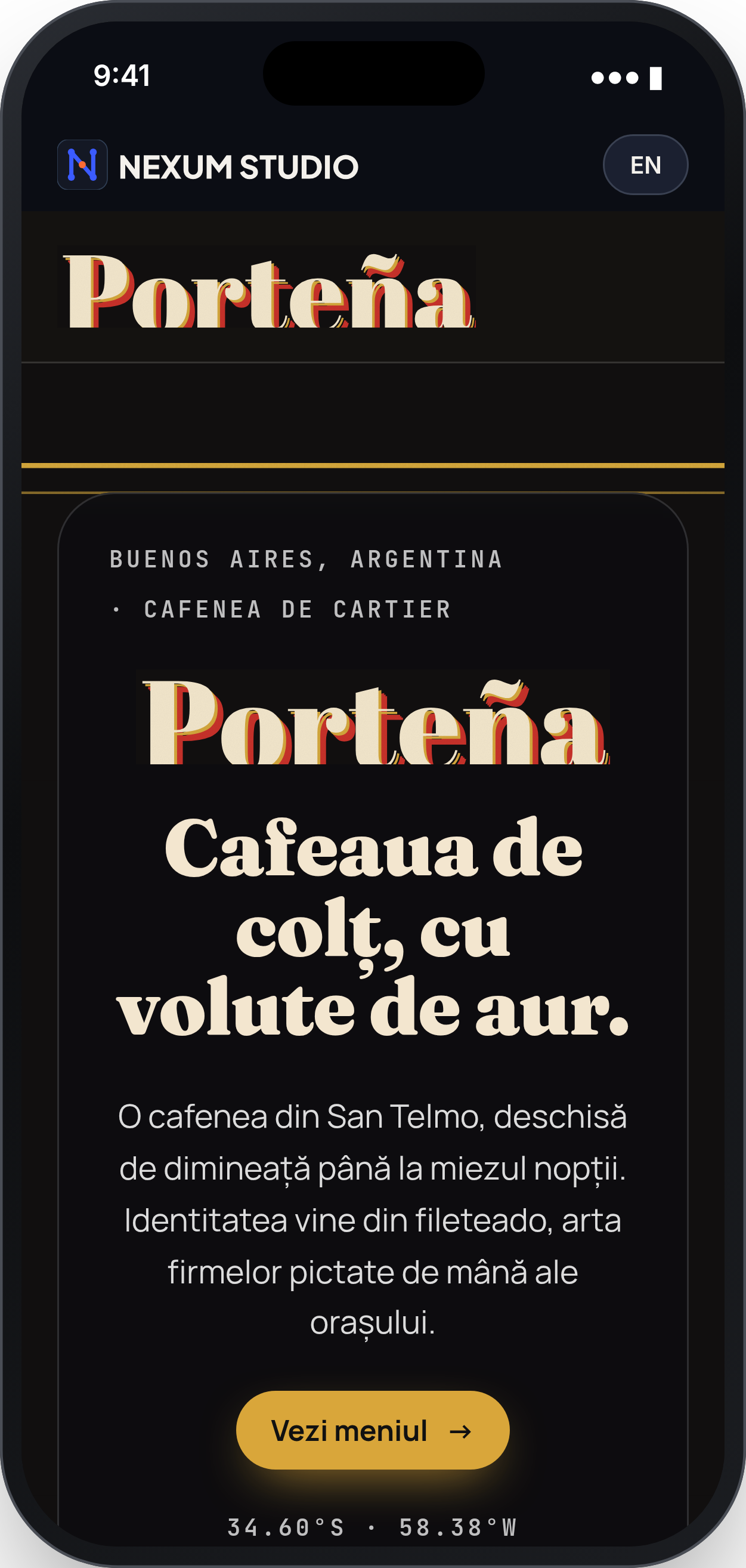 PORTEÑA: Prima secțiune, telefon