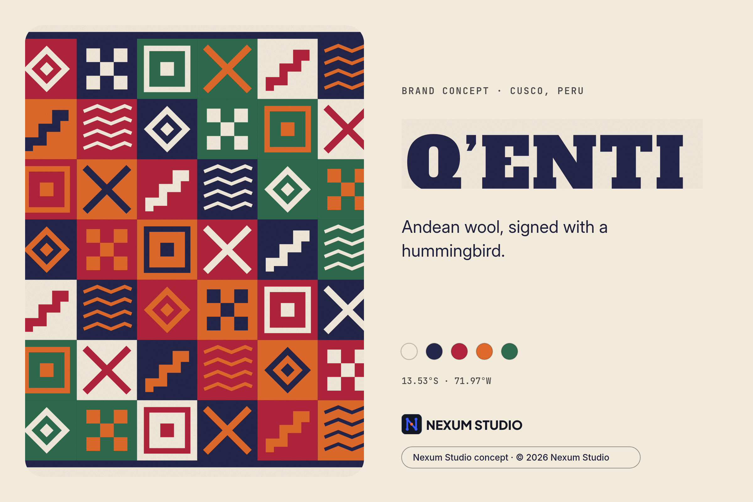 Q’ENTI: brand card